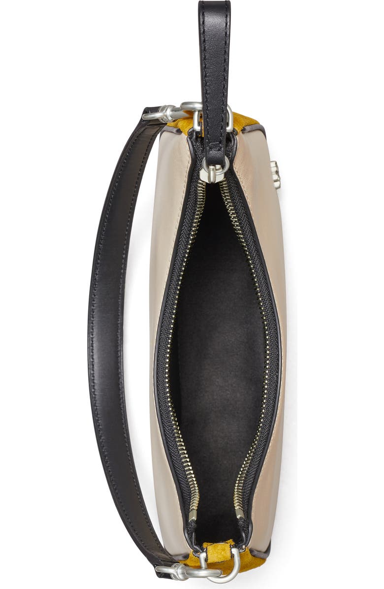 Tory Burch 151 Mercer Colorblock Small Crescent Bag, Alternate, color,