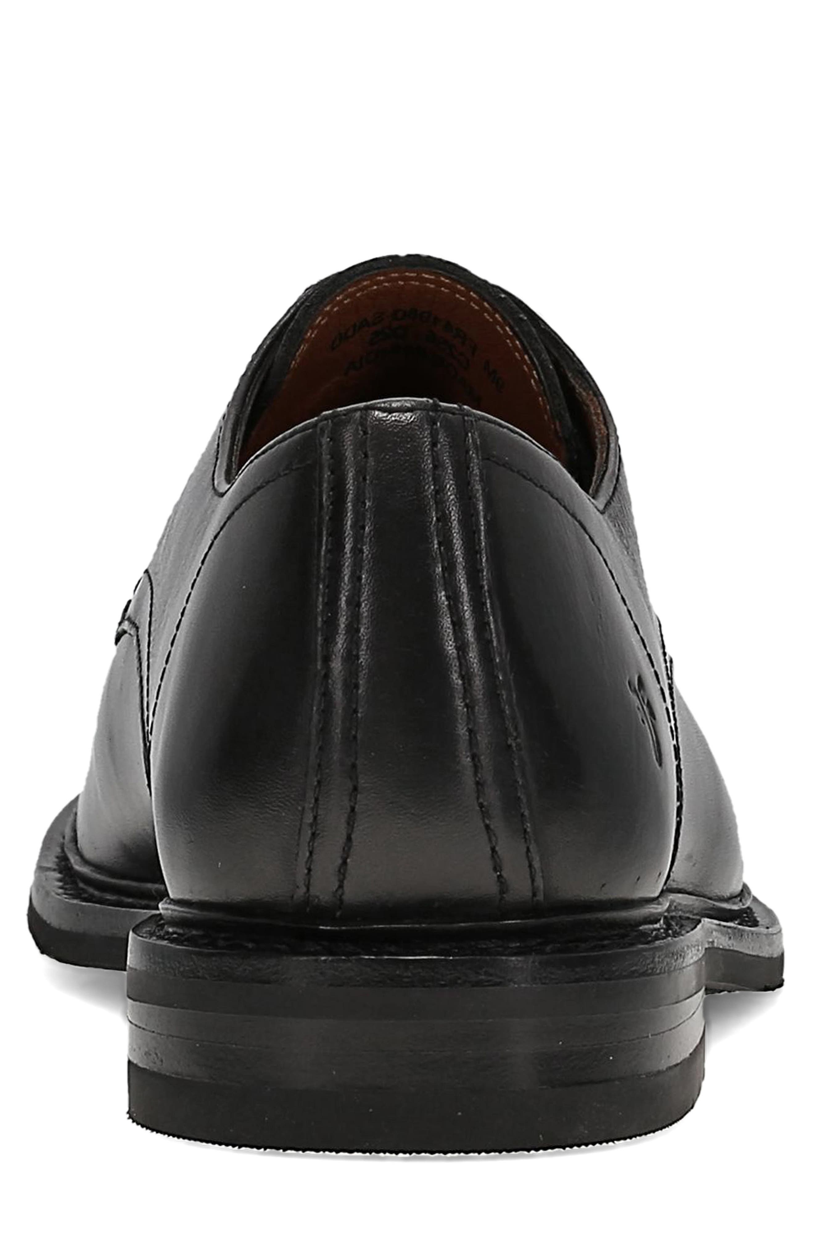 Frye Paul Leather Plain Toe Derby, Alternate, color, Black