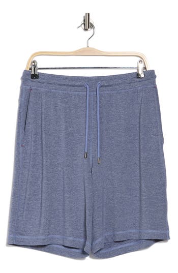 Daniel Buchler Marled Pajama Shorts In Navy