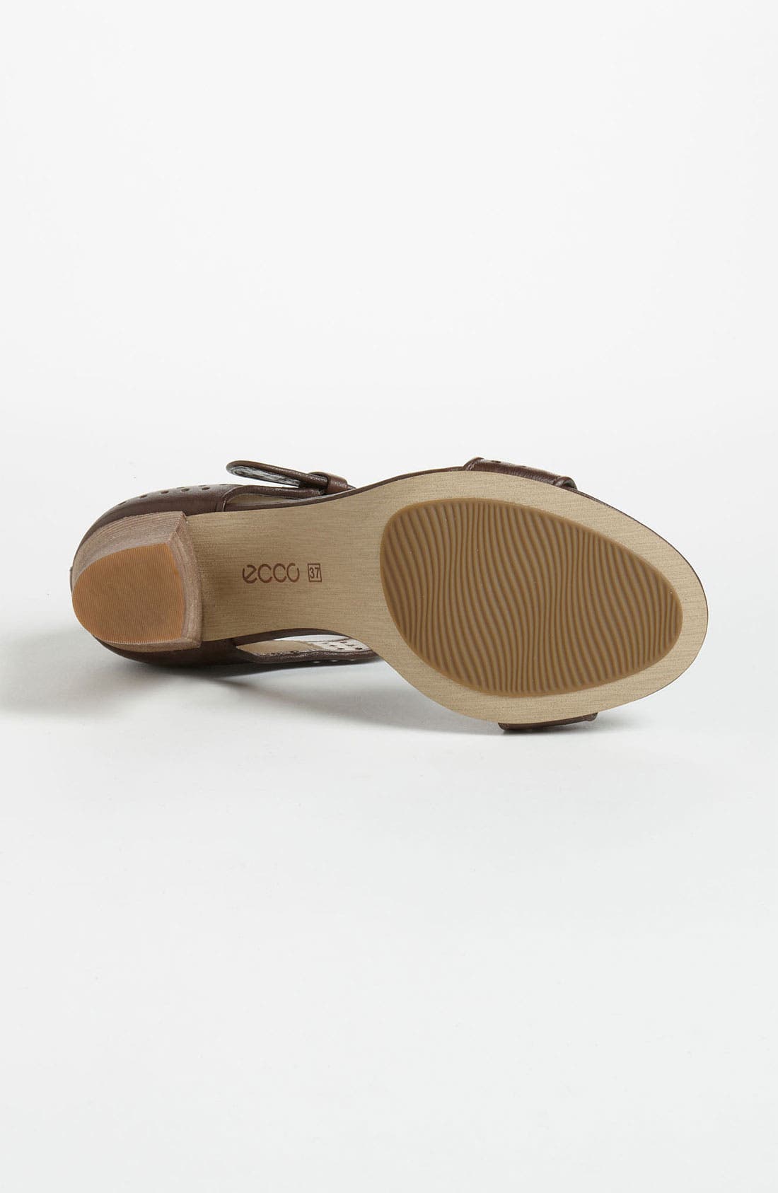 'Omak' Perforated Sandal, Alternate, color, ESPRESSO