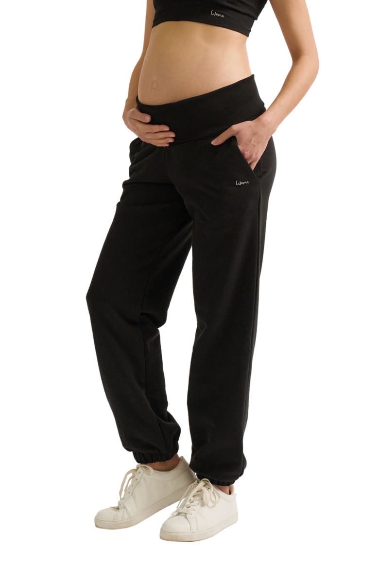 Woma Maternity Joggers, Main, color, Black