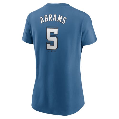 Nike Cj Abrams Blue Washington Nationals 2025 City Connect Fuse Name & Number 2.0 T-shirt