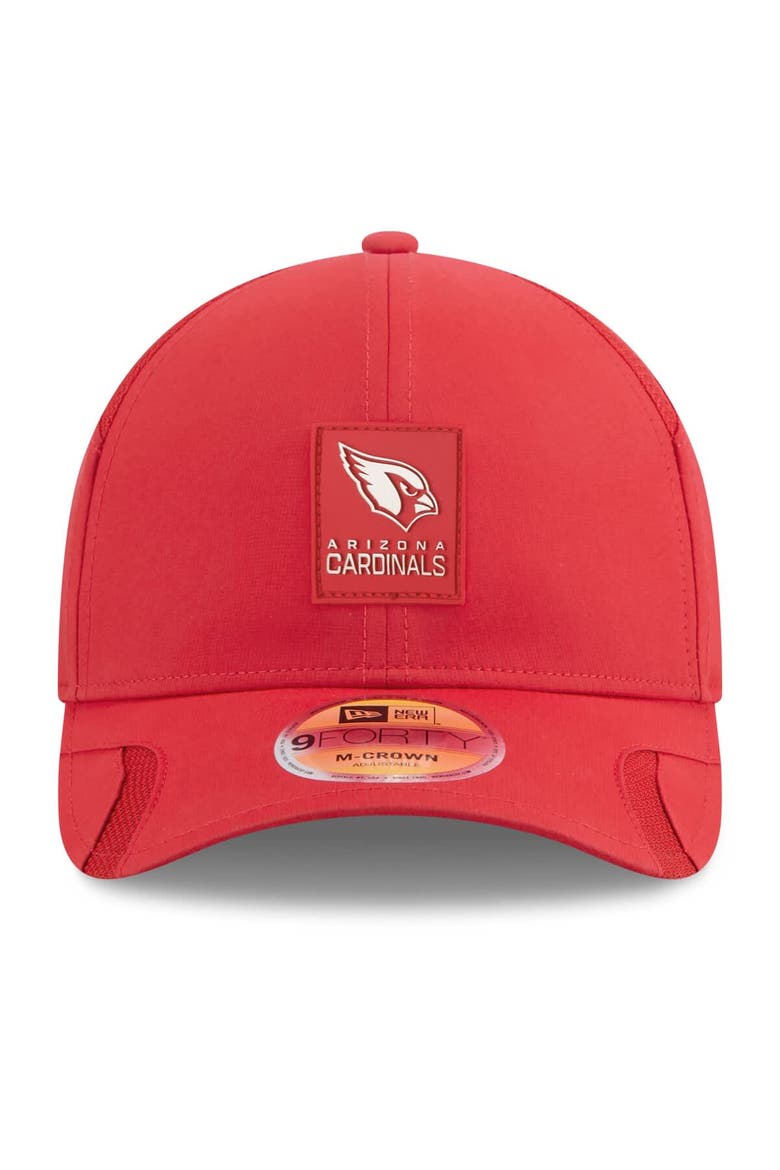 Men's New Era Cardinal Arizona Cardinals 2025 Sideline  M-Crown 9FORTY Adjustable Hat, Alternate, color, Cardinal