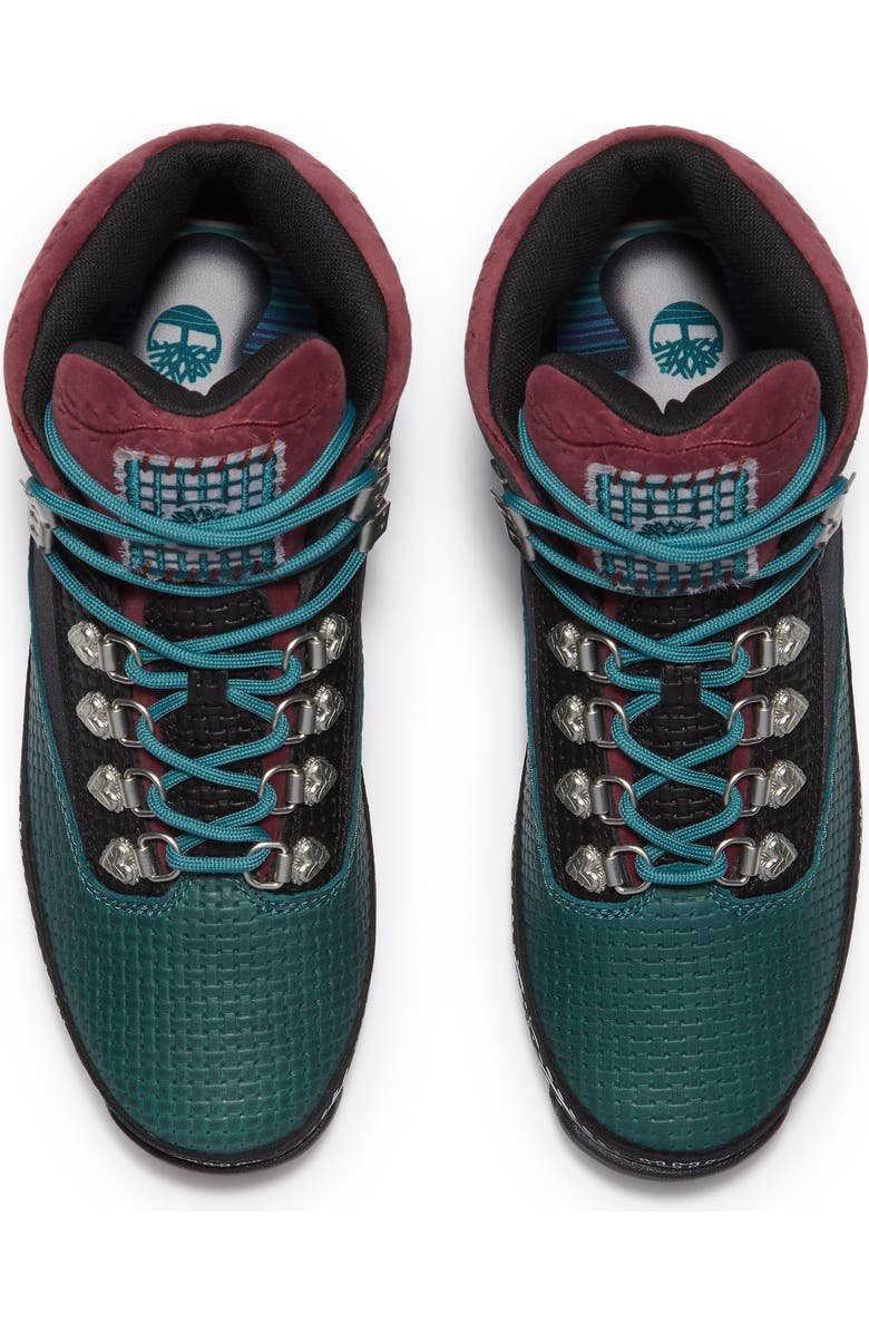 Timberland Euro Hiker Mid Hiking Boot, Alternate, color, Teal Full Grain