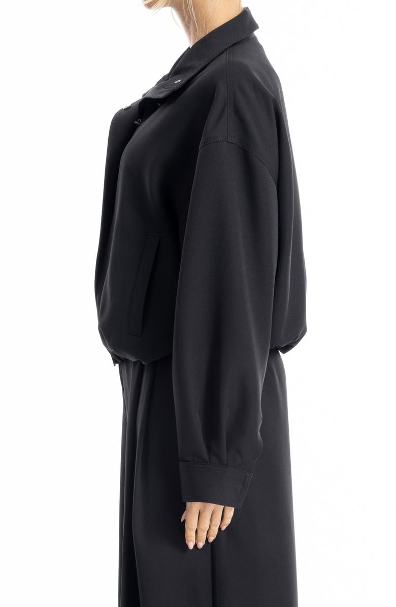 MAX STUDIO Bubble Hem Jacket, Alternate, color, Black