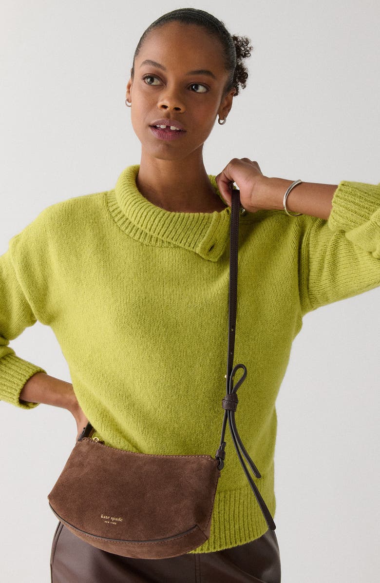 Kate Spade New York loop suede crossbody bag, Alternate, color,