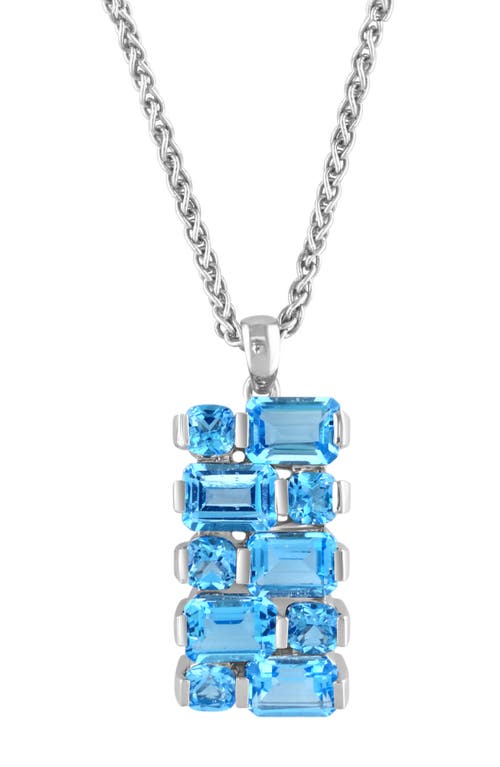 Effy Blue Topaz Pendant Necklace In Blue