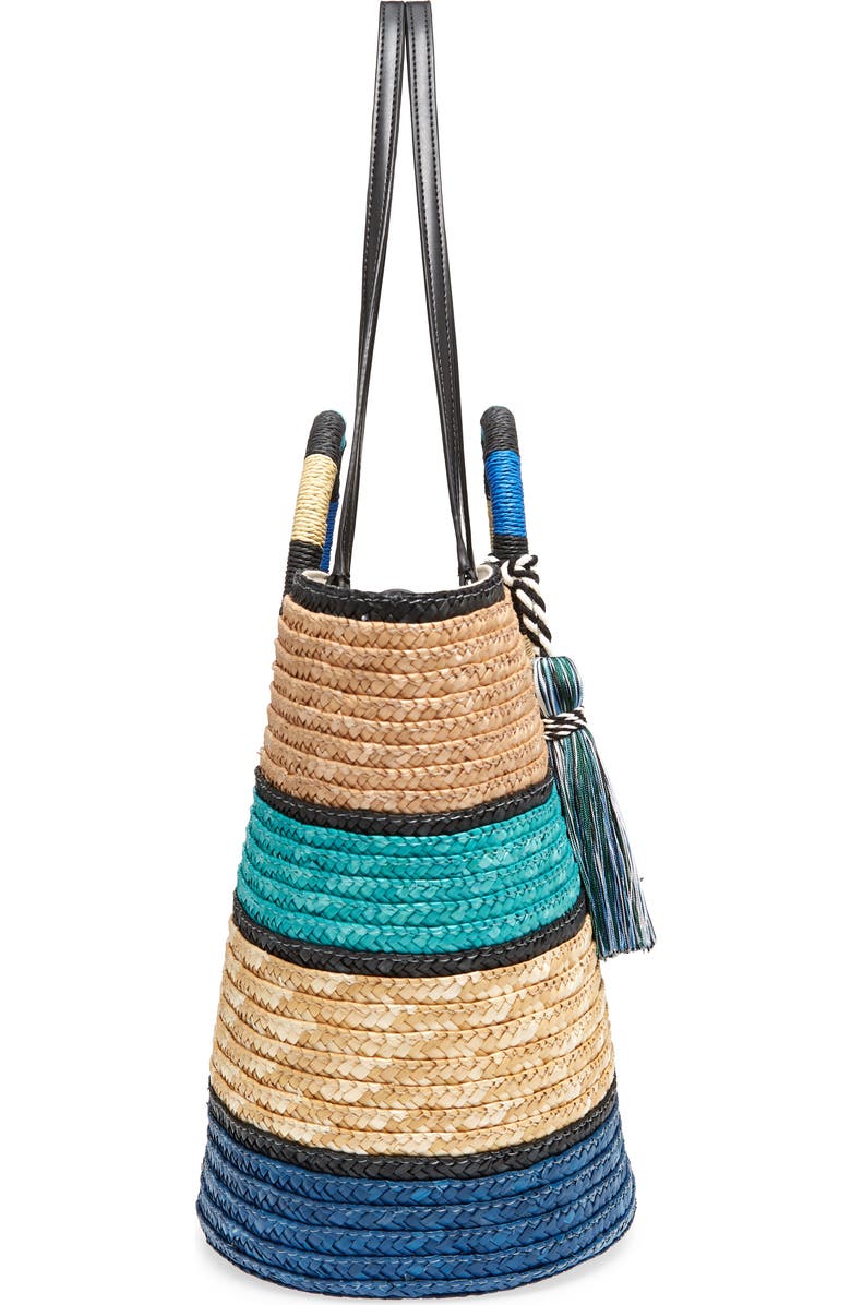 Rebecca Minkoff Woven Straw Tote, Alternate, color,