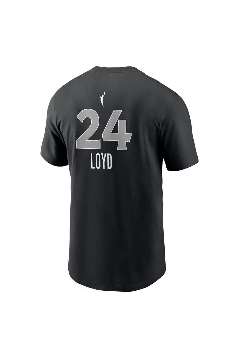 Men's Nike Jewell Loyd Black Las Vegas Aces Explorer Edition Name & Number T-Shirt, Alternate, color, Black