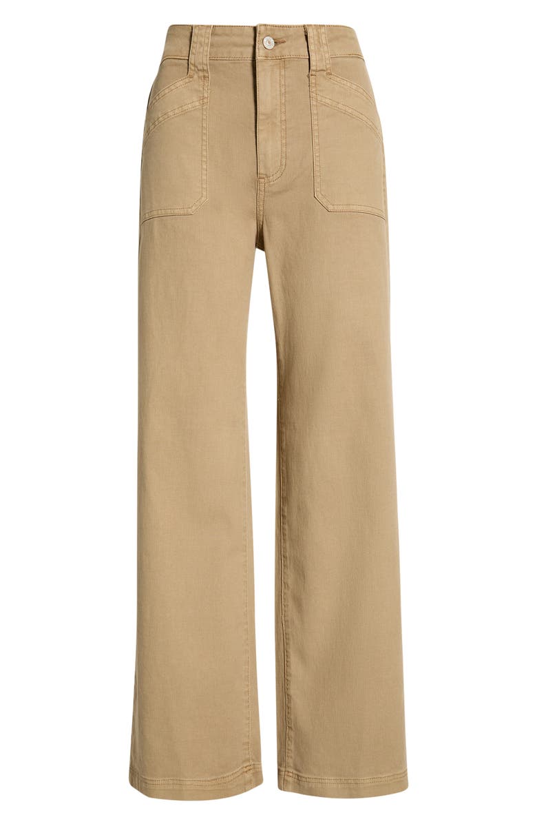 PAIGE Ari High Waist Wide Leg Utility Pants, Alternate, color, Vintage Beechwood