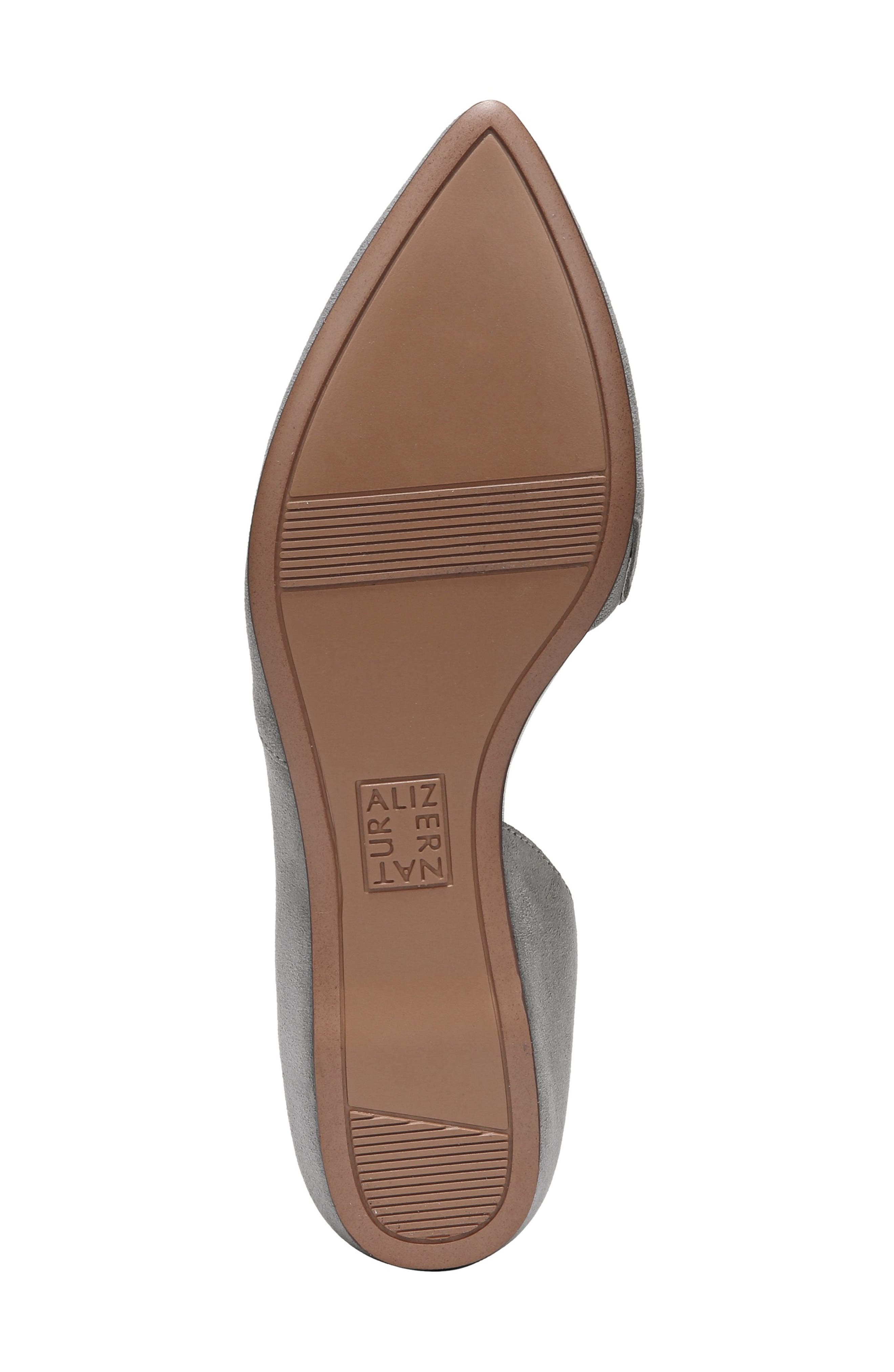Samantha 2 Flat, Alternate, color, GREY FOG SUEDE