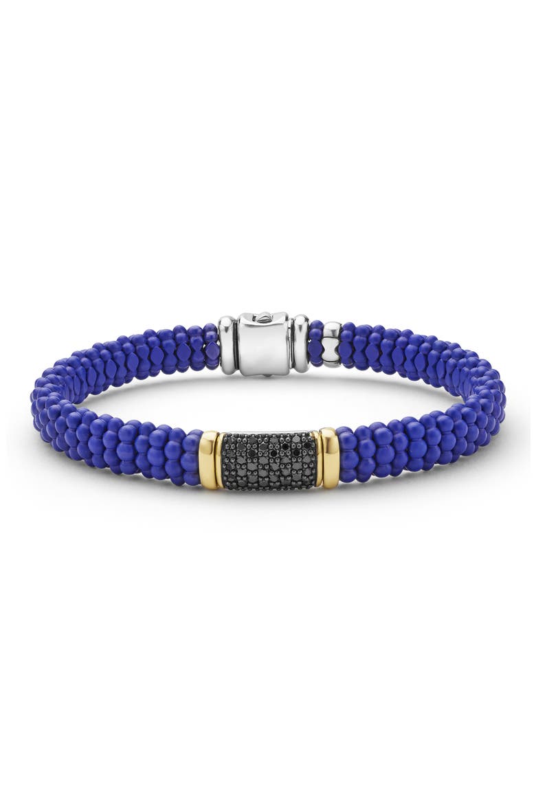 Men's Two-Tone Matte Black Ceramic Black Diamond Bracelet video