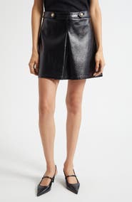 Cinq à Sept Diane Faux Leather Skirt
