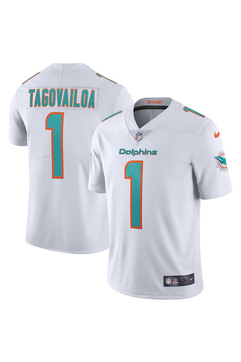 Men's Nike Tua Tagovailoa White Miami Dolphins Vapor Limited Jersey, Main, color, White