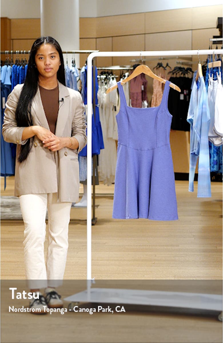 Garden Party Space Dye Sleeveless Minidress, sales video thumbnail