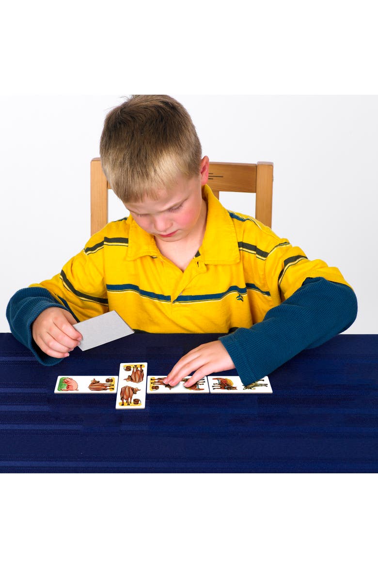 Farm Animal Dominoes Matching Card Game, Alternate, color, Multicolored
