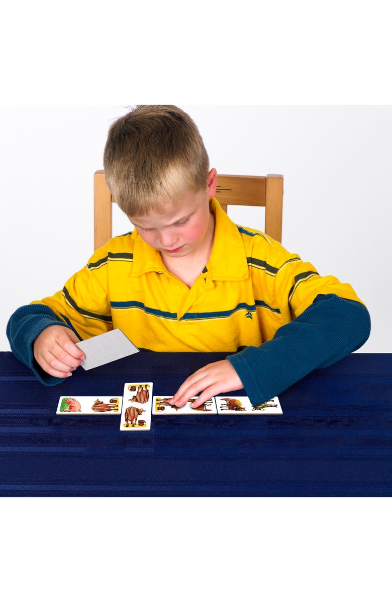 Outset Farm Animal Dominoes Matching Card Game, Alternate, color, Multicolored