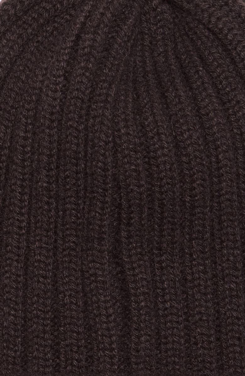 Thom Sweeney Rib Cashmere Beanie, Alternate, color, 