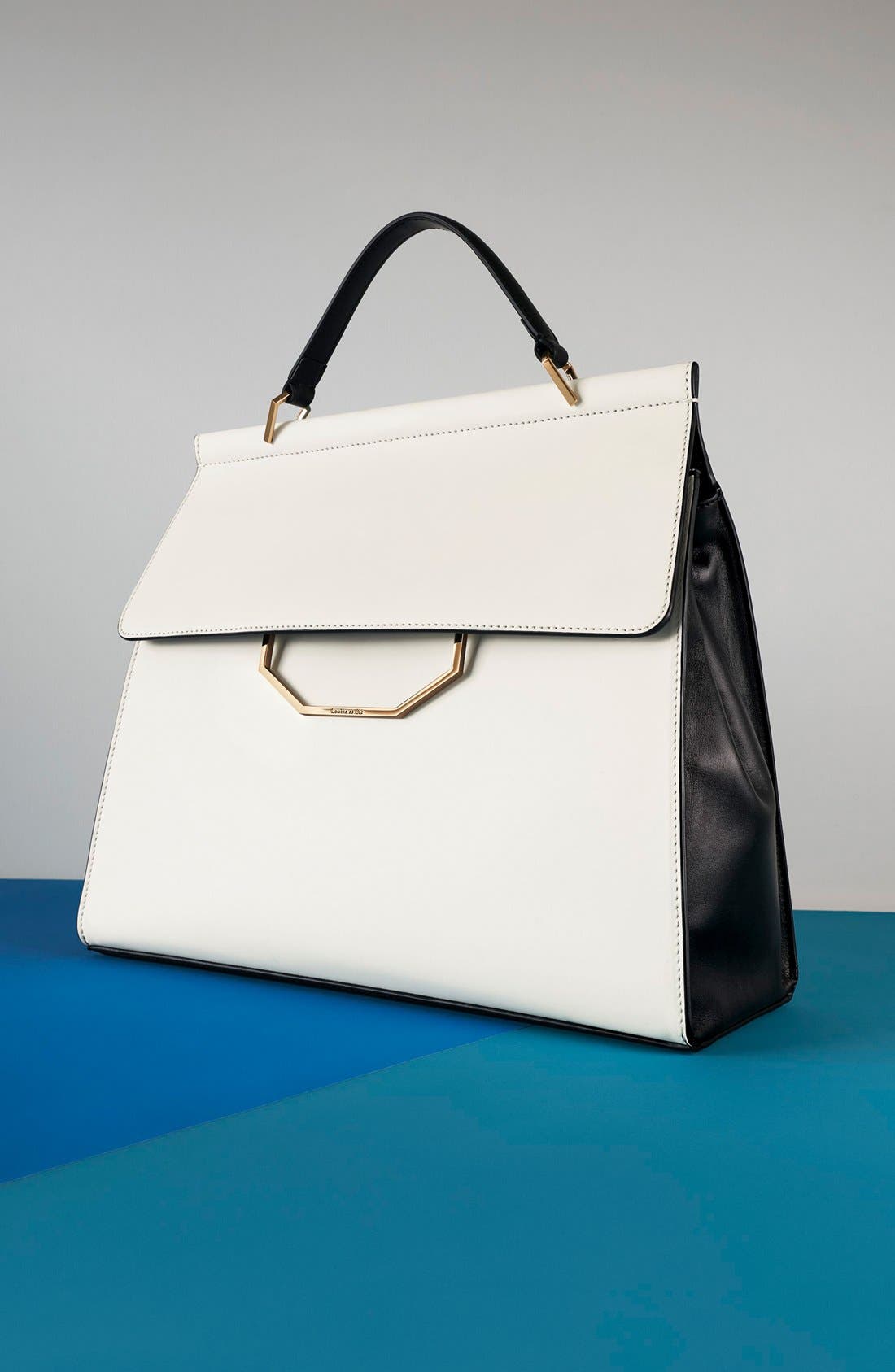 'Towa' Satchel, Alternate, color, BLACK