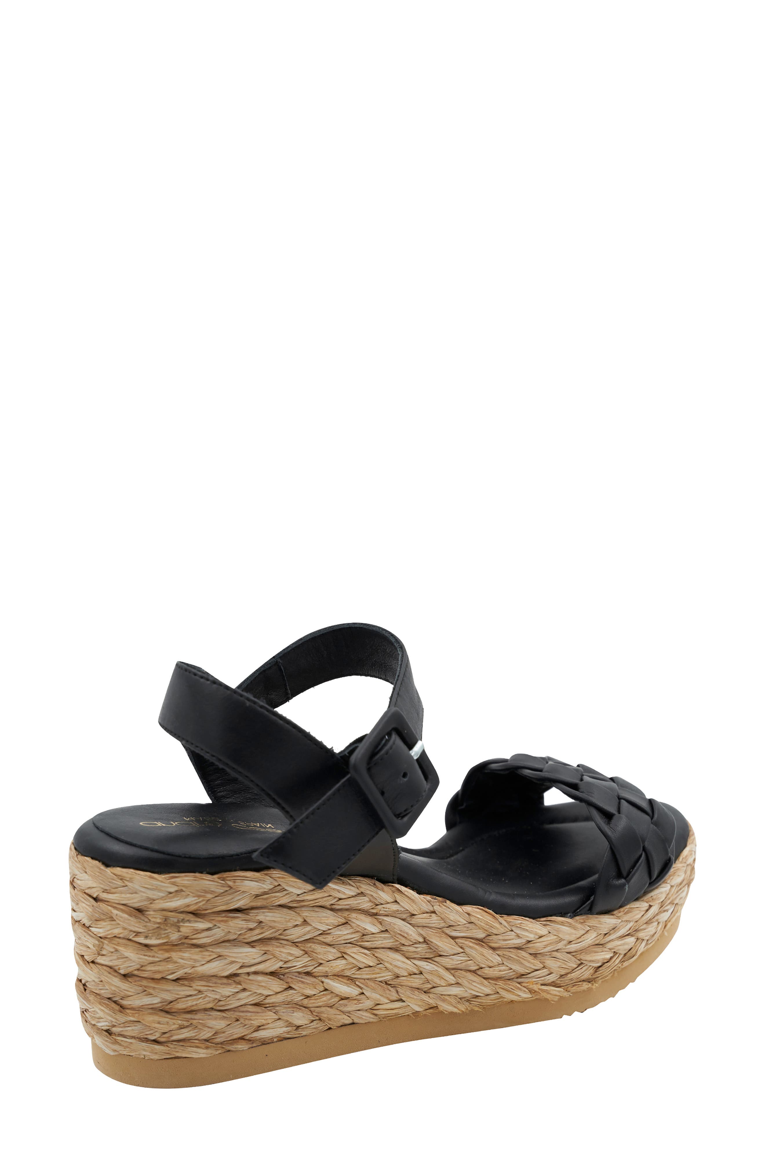 André Assous Cecilia Wedge Platform Sandal, Alternate, color, Black