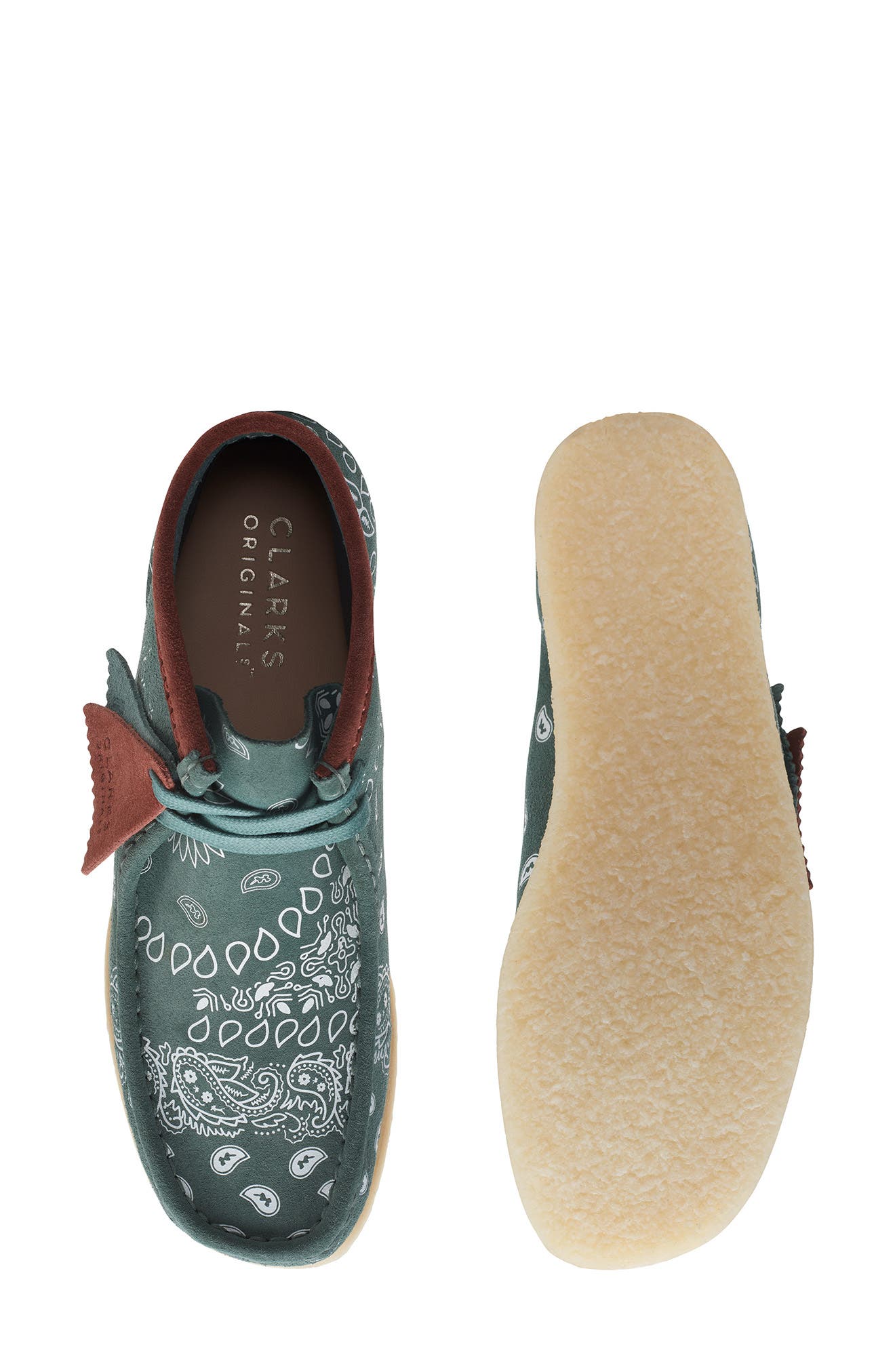 Clarks<sup>®</sup> Originals Bandana Wallabee Chukka Boot, Alternate, color, 