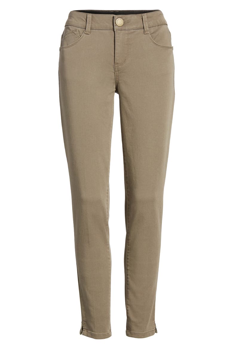 Ab-Solution Stretch Twill Skinny Pants (Nordstrom Exclusive), Alternate, color, BRINDLE OLIVE