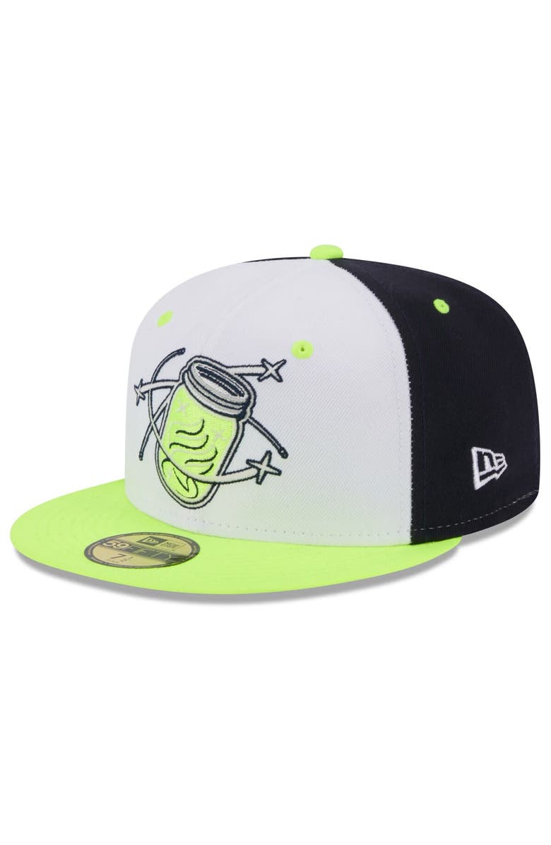 New Era Men's New Era White Columbia Fireflies Authentic Collection Alternate Logo 59FIFTY Fitted Hat, Main, color,