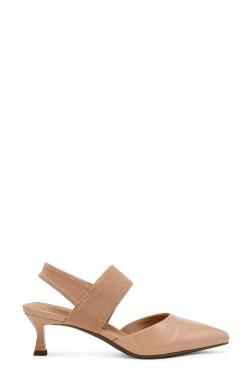 Anne Klein Izel Pointed Toe Pump In Natural Patent