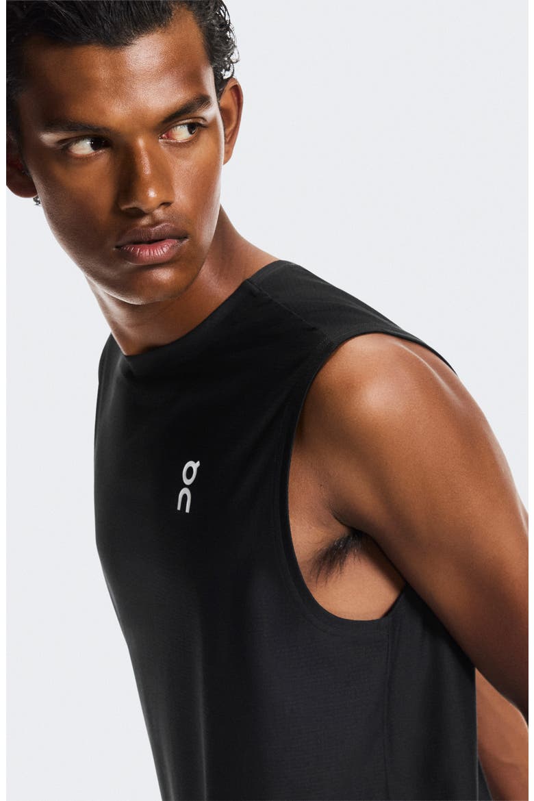 Court Performance Tennis Tank, Alternate, color, BLACK