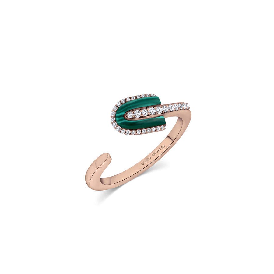 U Los Angeles U Solo Twisted Half Ring (Women) | Nordstrom