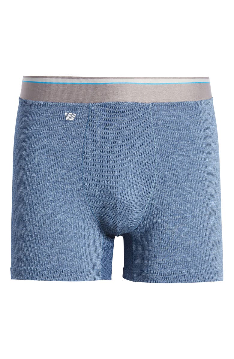 Mack Weldon AIRKNITx Performance Boxer Briefs, Alternate, color, Indigo Heather