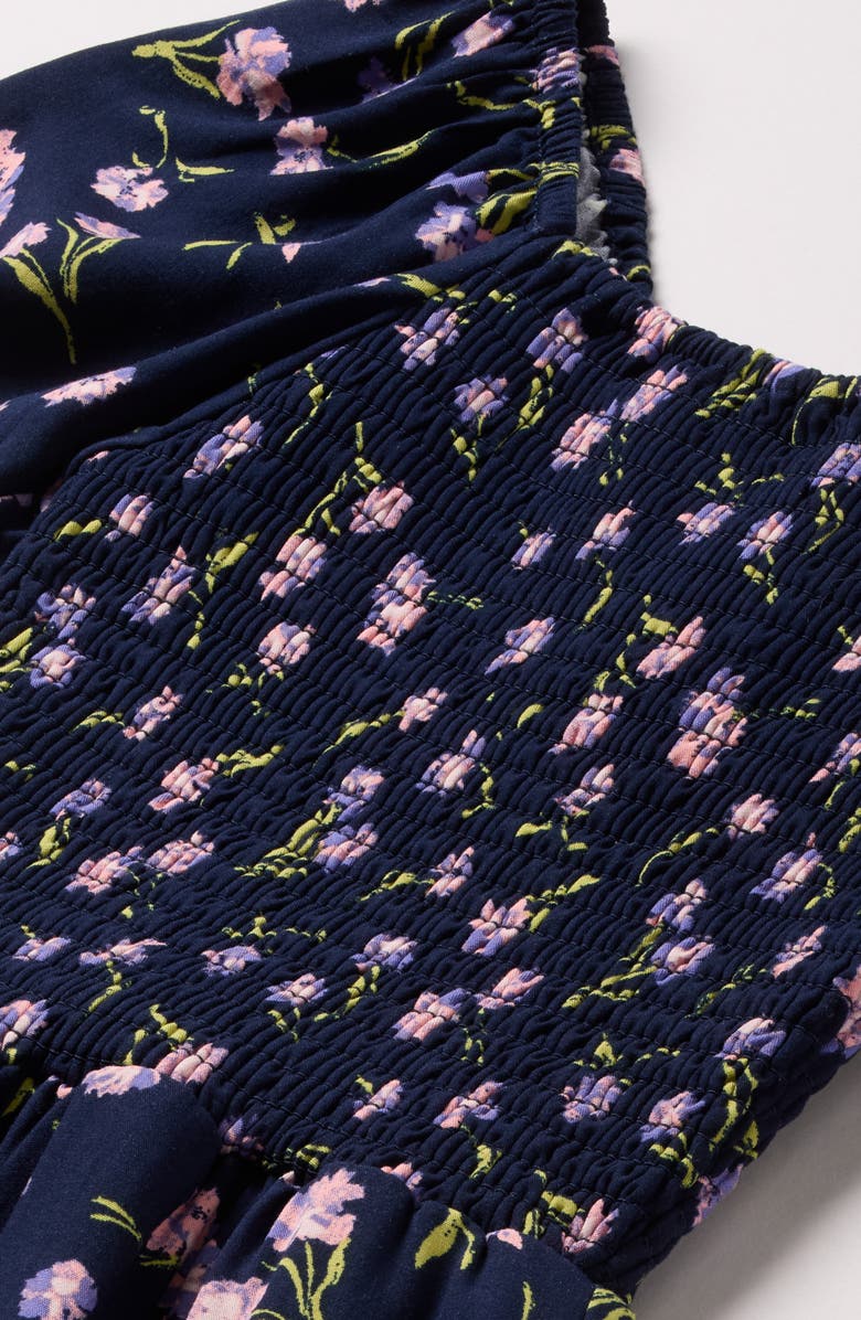 Nordstrom Kids' Floral Square Neck Jumpsuit, Alternate, color, Navy Peacoat Grace Floral