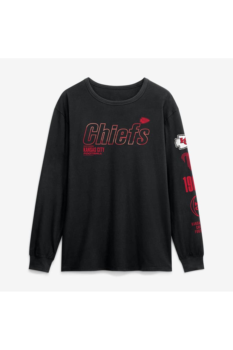 Men's Fanatics Black Kansas City Chiefs Checkdown Pass Long Sleeve T-Shirt, Main, color, Black
