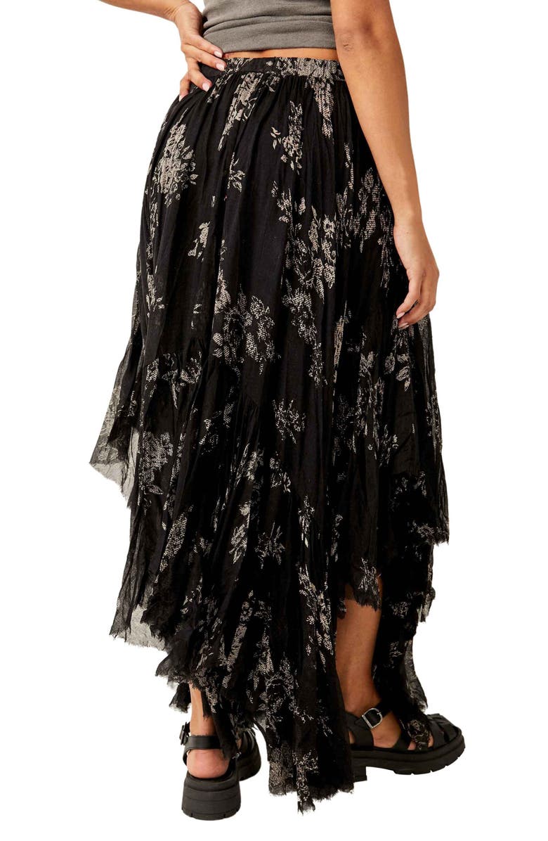 Free People Clover Handkerchief Hem Maxi Skirt, Alternate, color,