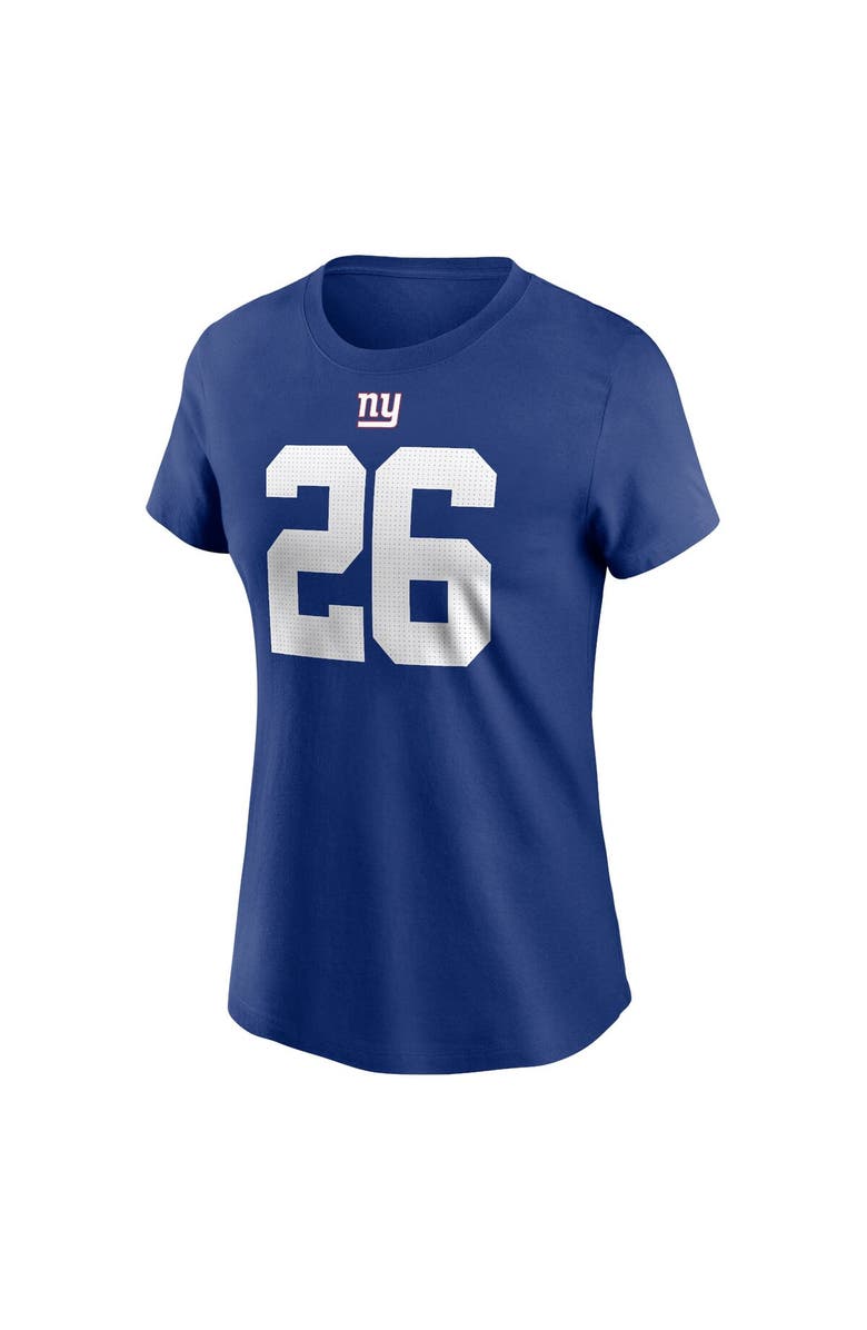 Nike Women's Nike Saquon Barkley Royal New York Giants Player Name & Number T-Shirt, Alternate, color, 