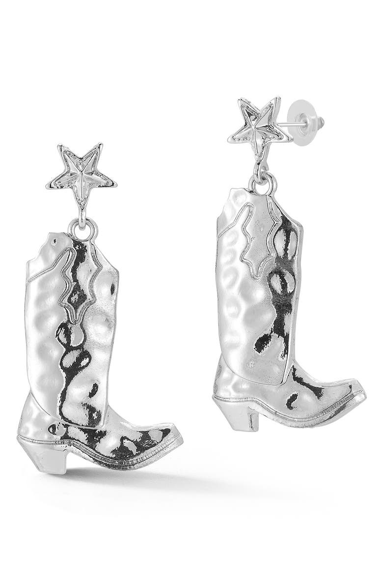 SPHERA MILANO Cowboy Drop Earrings, Main, color, 