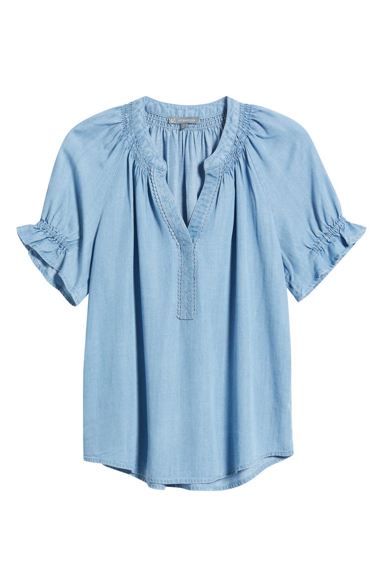 Cleobella Johana Print Tie Neck Top, Alternate, color, Cecil Blush Print