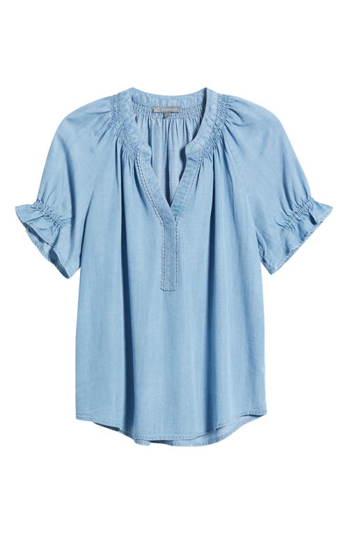 Cleobella Johana Print Tie Neck Top In Cecil Blush Print