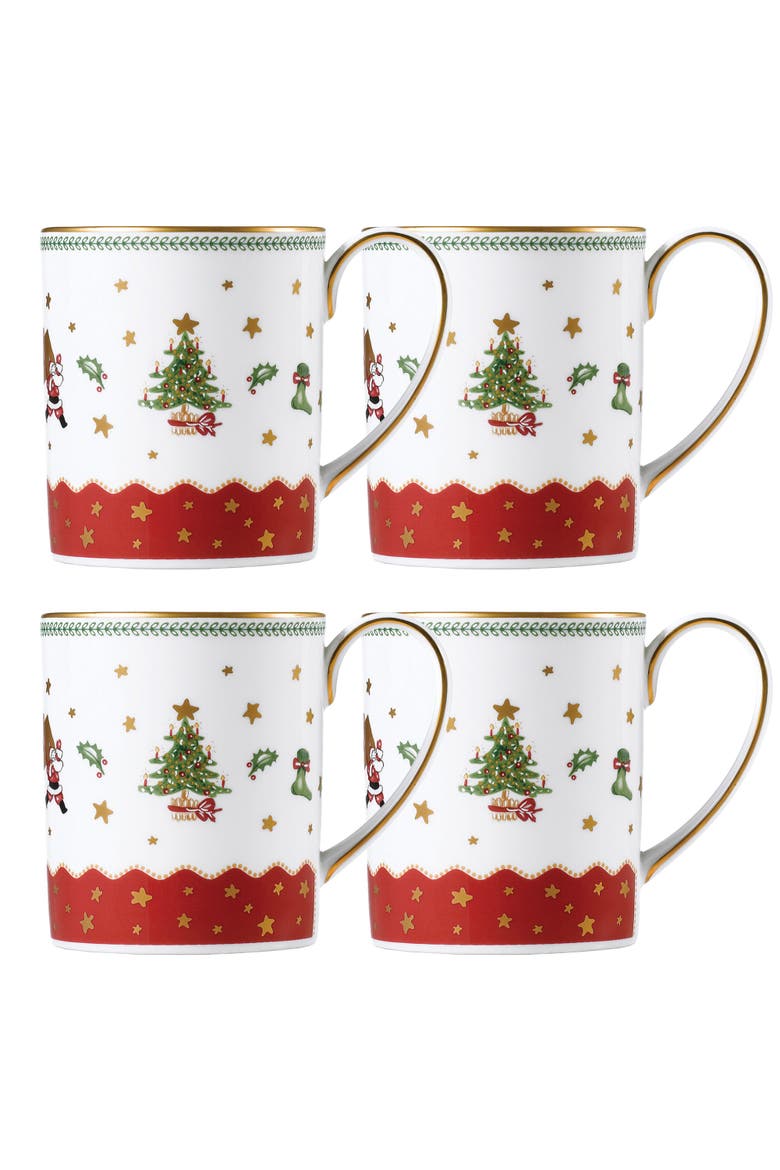My Noel Mug, Set of 4, Main, color, White