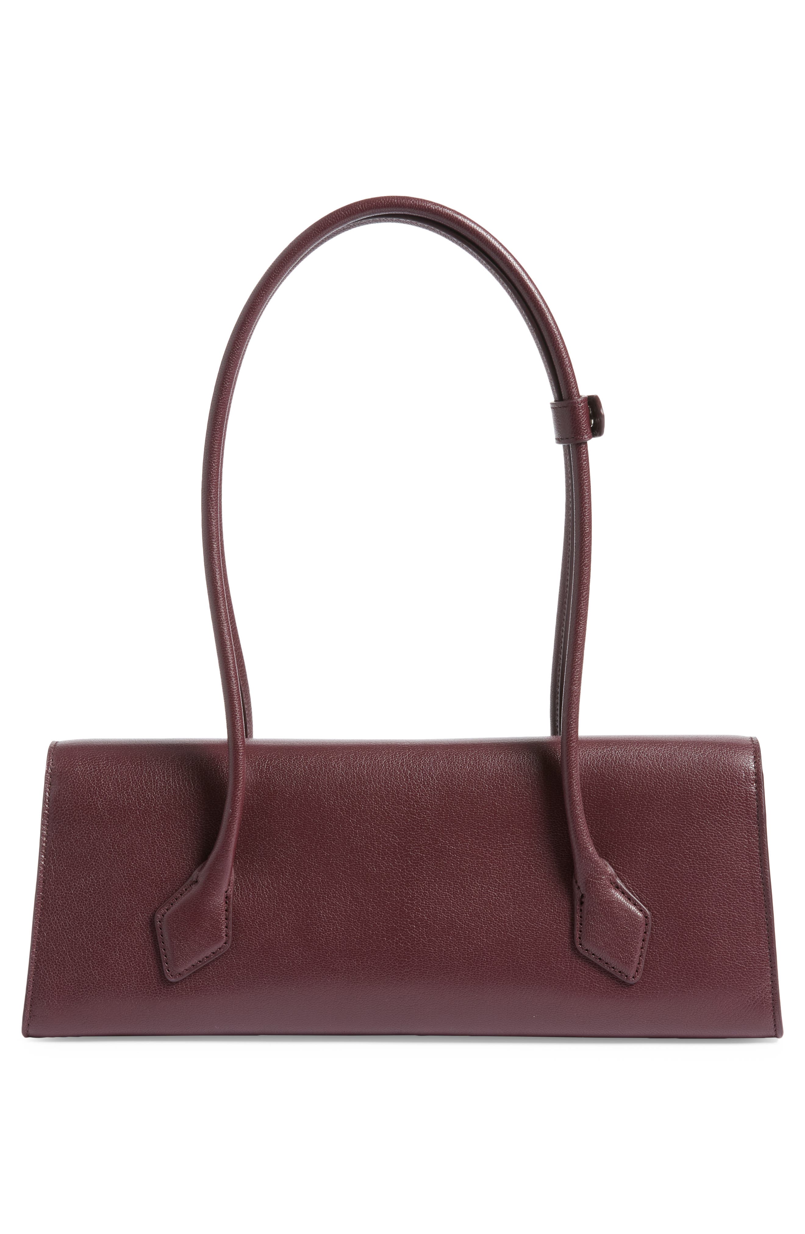 Medium Le Teckel Flap Shoulder Bag, Alternate, color, ROUGE GRENAT