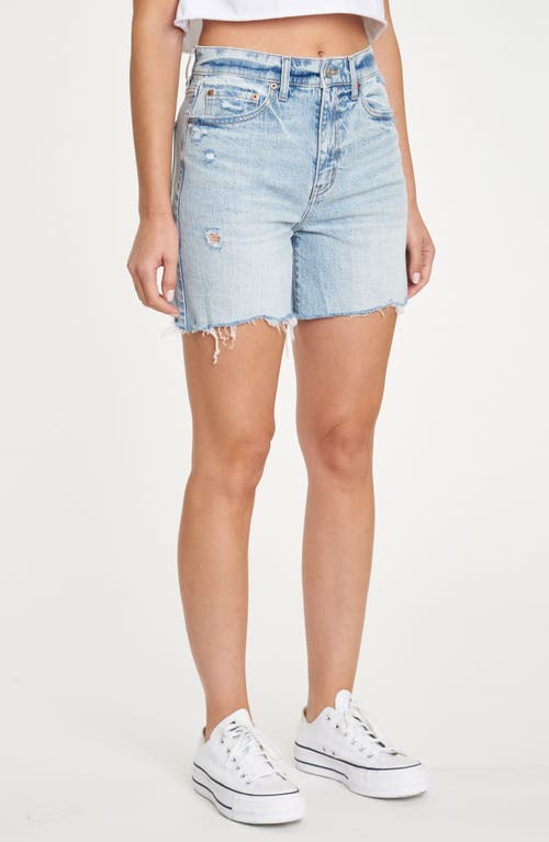 Daze Sun High Waist Cutoff Denim Shorts In Dropout