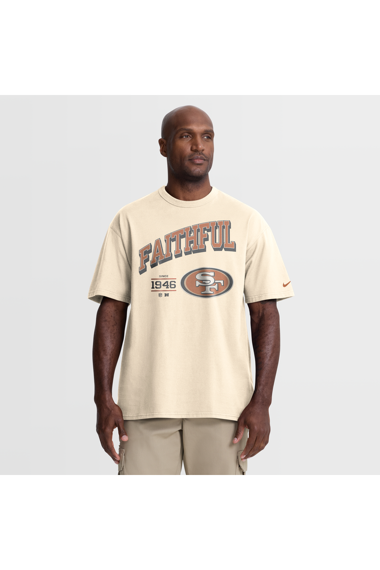 Men's Nike Natural San Francisco 49ers Vintage Mod Blown Away Max90 T-Shirt, Main, color, Natural