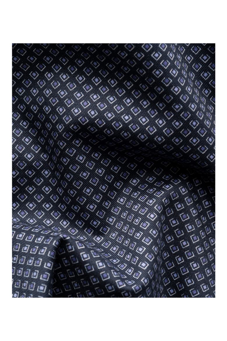 Contemporary Fit Geometric Twill Button-Up Shirt, Alternate, color, NAVY