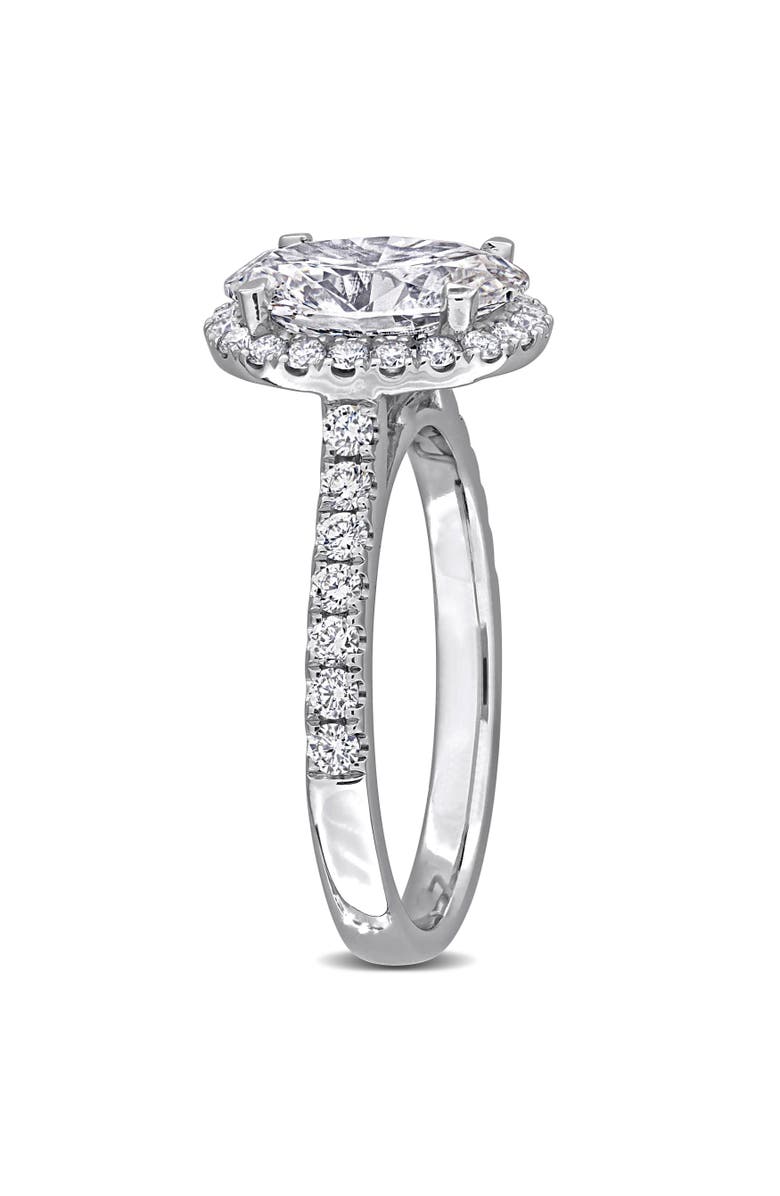 Julianna B. 2-3/5 CTW Lab-Grown Diamond Oval Halo Ring 14k, Alternate, color, White Gold