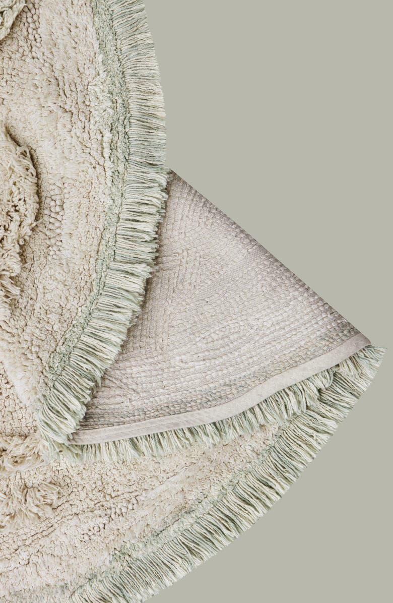 Lorena Canals Island Washable Cotton Rug, Basket & Sea Creature Set, Alternate, color, Natural Blue Sage Rose Vintage