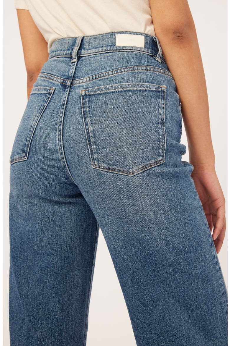 Hepburn High Waist Ankle Wide Leg Jeans, Alternate, color, EAST LAKE