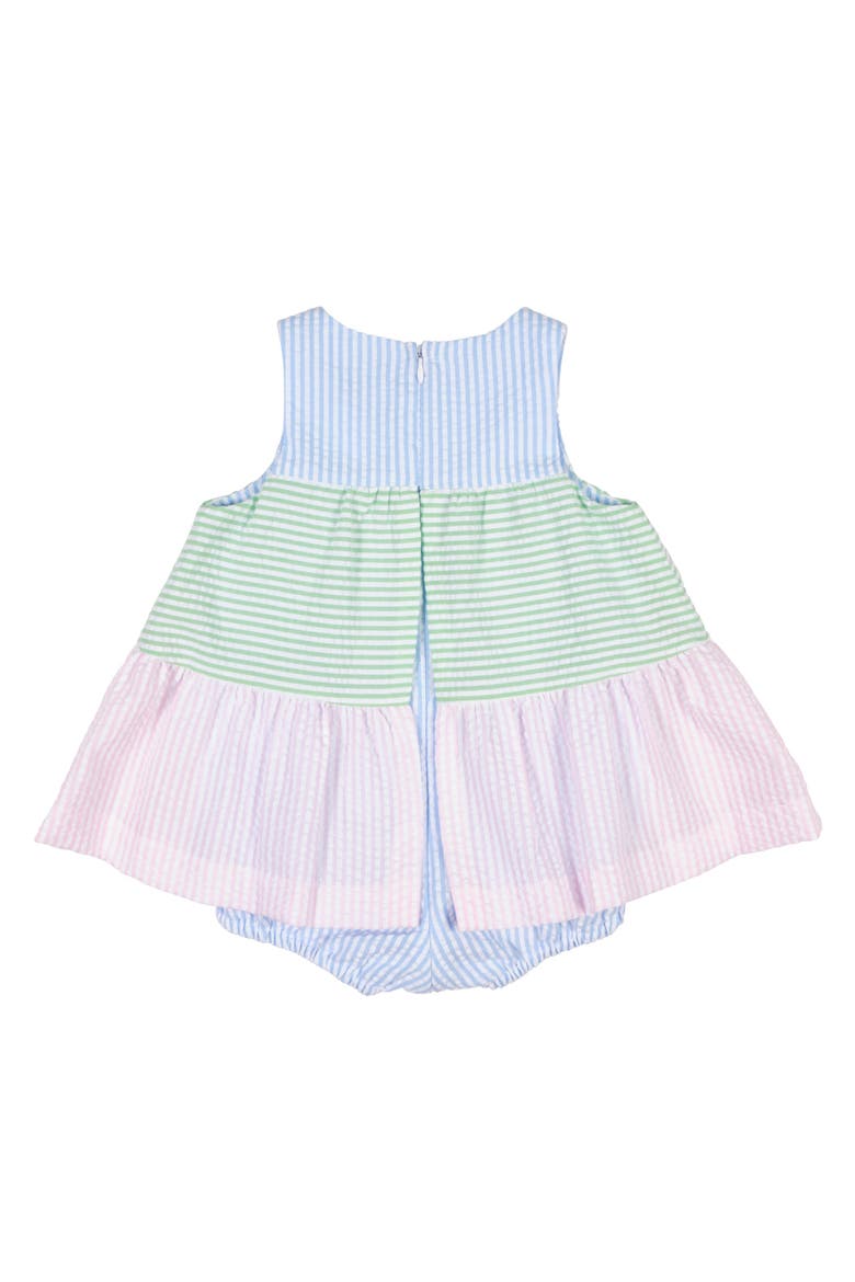 Seersucker Romper With Tulips, Alternate, color, Multi