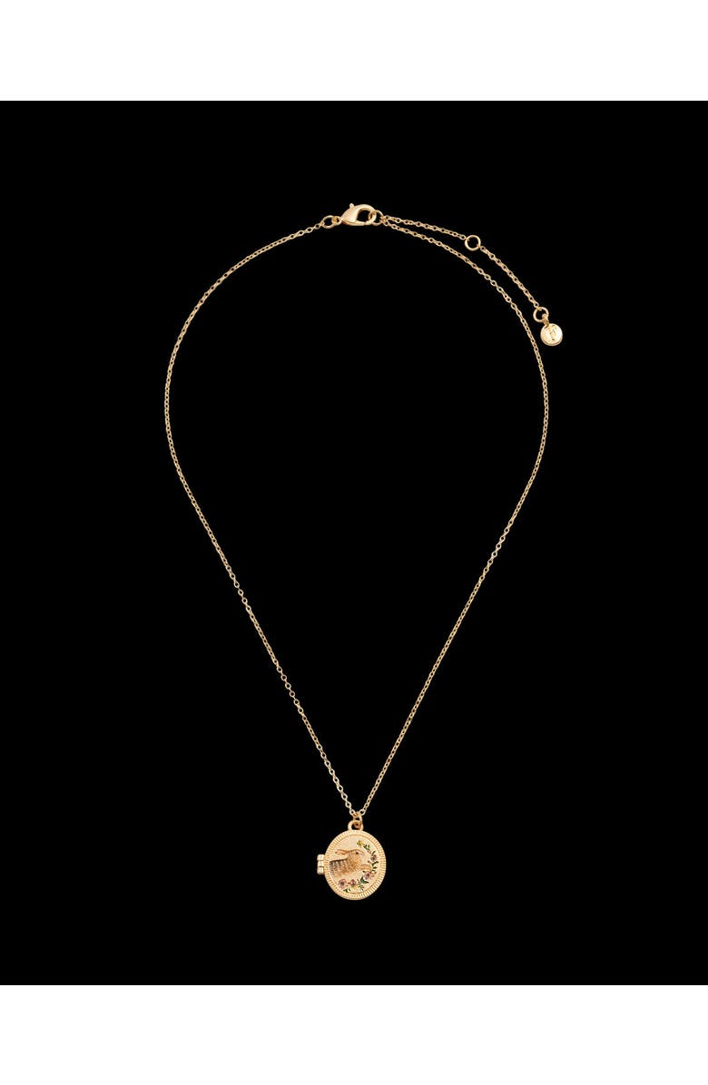 Fable England Running Bunny Locket, Alternate, color, Multi & Gold