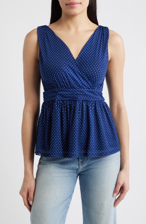 Sleeveless Peplum Top