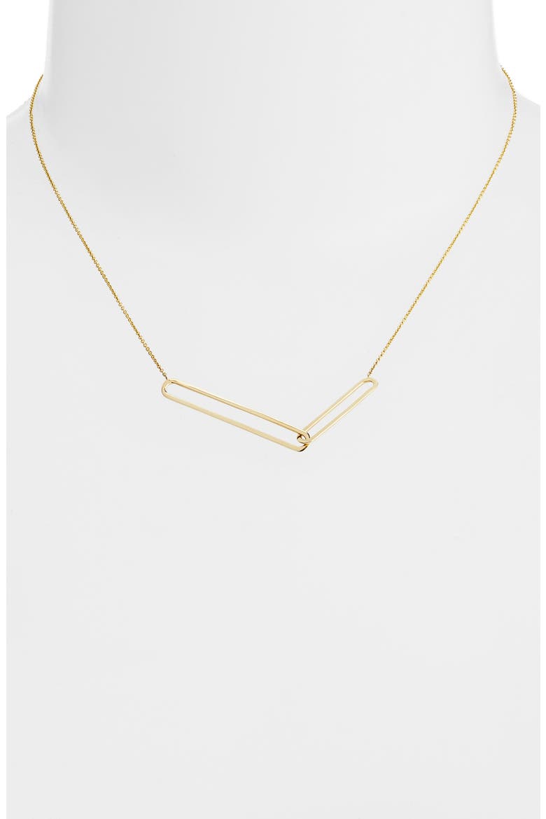 Paperclip Necklace (Nordstrom Exclusive), Alternate, color, GOLD